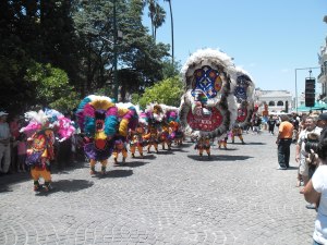 Incan celebration in Plaza Principal