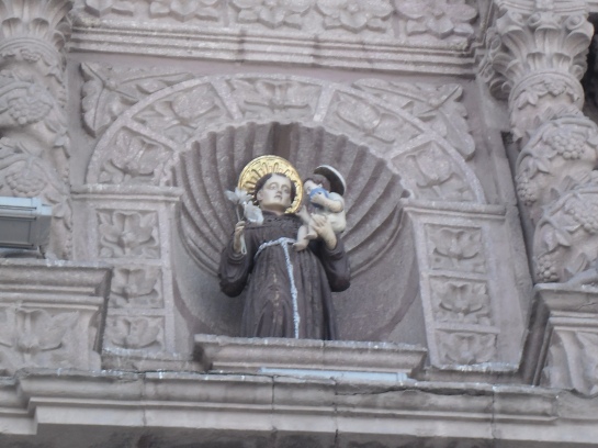 Figure of Saint Francis (San Francisco) above cathedral door